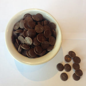 Bag of 75% Premium Single Origin Dark Chocolate Pellets (200g)
